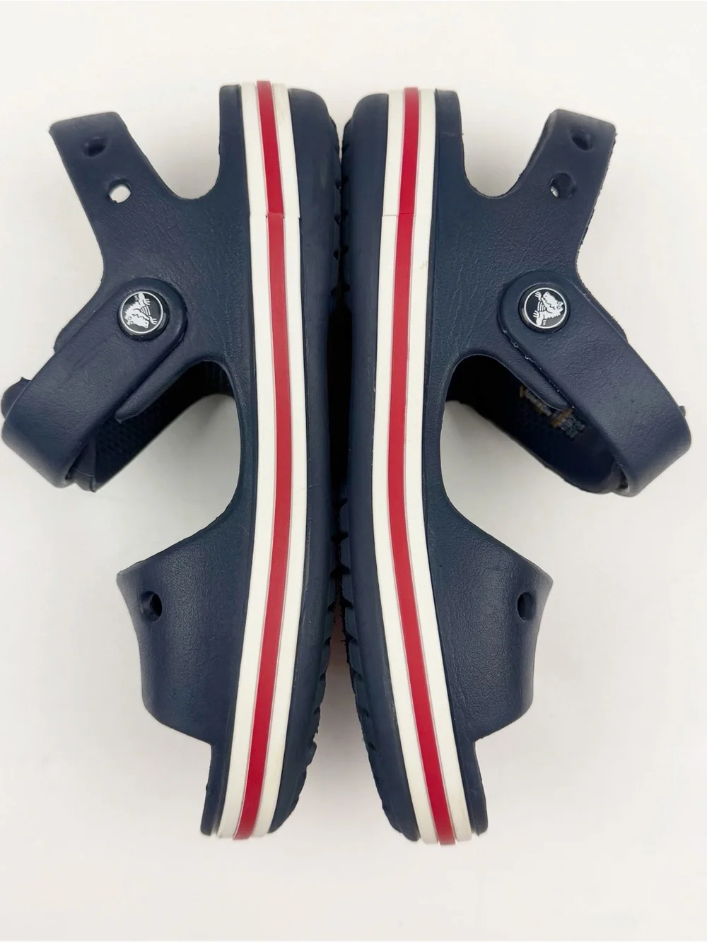Crocs Kids Bayaband Sandals Navy Blue Lightweight Size 13C